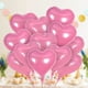 thumbnail image 5 of 10 globos de aluminio con forma de corazón para San Valentín, cumpleaños, bodas, compromisos, baby showers, decoraciones para el Día de San Valentín. Juego de globos de película de aluminio., 5 of 6