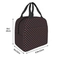 thumbnail image 3 of Honeii Red and white polka dots Print Lunch Bag Women, Lunch Box Lunch Bag for Women Adult Men, Small Leakproof Cute Lunch Tote Large Capacity Reusable, 3 of 8