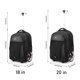 thumbnail image 2 of Mochila con ruedas WMHYLYH impermeable para viajes de negocios de 52 cm, 2 of 6