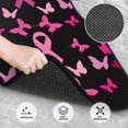 thumbnail image 3 of Naloa Breast Cancer Car Foot Mat Set of 4 Pieces - Universal Floor Liner Neoprene Full Set Floor Mats for Cars Trucks SUV, 3 of 7