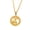 Gold Aries, variant on Women's Men's Stainless Steel Gold Coin Zodiac Hollow Pendant Necklace Astrology Lucky Jewelry Gold Libra