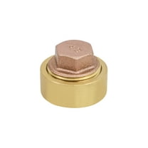 Cast Brass DWV End Cleanout Tee with Plug 1-1/2" C for Drain, Waste and Vents