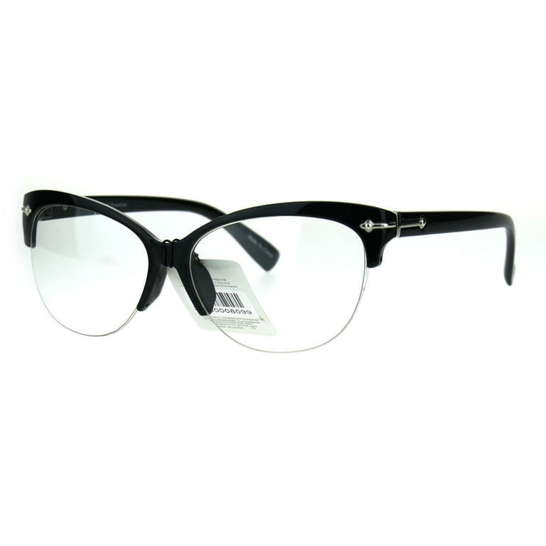 Classy Elegant RETRO Cat Eye Style Clear Lens EYE GLASSES Black Fashion  Frame • $14.99