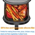 thumbnail image 4 of Silicone Reusable 2-PACK Air Fryer Liners,7.8 Inch Non-Stick Silicone Air Fryer Mats, Air Fryer Accessories For ,,Philips,Power XL,,Instant Vortex,BPA Free, 4 of 8