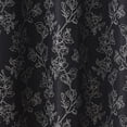 thumbnail image 4 of VCNY Home Carmen 2-Piece Black Floral Rod Pocket Light-Filtering Curtain Panel Set, 38" x 63", 4 of 5