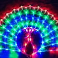 thumbnail image 4 of MesaSe LED Lantern Peacock Light Love Light Five-pointed Star Sun Light String Room Christmas Wedding Party Plug-in Decorative Lights, 4 of 5