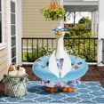 thumbnail image 5 of Austok Hawaiian Porch Goose Outfit Summer Porch Goose Outfit Fits 23" Statue with Swimming Ring for Cement Yard Decor, 5 of 9