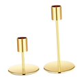 thumbnail image 1 of 2 candelabros cónicos de metal resistentes y sencillos, estilo retro, para bodas, cenas, fiestas, salas de estar, decoración del hogar Oro, 1 of 8