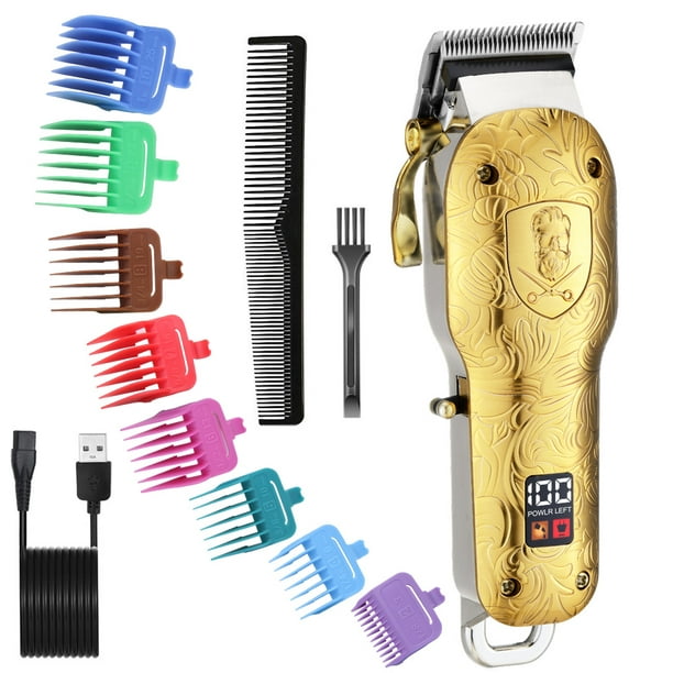 Surker Professional Hair Clipper Metal Relief Hair Cutting Machine Cordless  Rechargeable Hair Cutter Kit for Men Barber Shop 