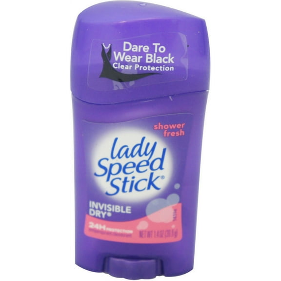 Lady Speed Stick Antiperspirant Deodorant Invisible Dry Shower Fresh 1.40 oz (Pack of 4)