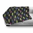 thumbnail image 3 of Surfboard Soft Flannel Fleece Throw Blanket, Colorful Boards in Memphis 80s Retro Style Abstract Summer Themed Fun Pattern, Cozy Plush for Indoor and Outdoor Use, 70" x 90", Multicolor, by Ambesonne, 3 of 6