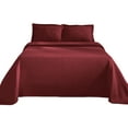thumbnail image 2 of BNM Breathable Fleur De Lis Cotton Bedspread Set with Trendy Colors, 2 of 7