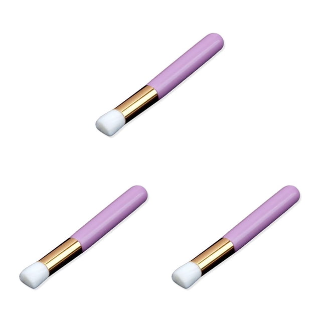 Vogacara Champú de pestañas para extensiones de pestañas, limpieza profunda, cepillos para la nariz, mango acrílico, maquillaje, cabeza de flor plana, Type1 NO1 Vogacara CBP231243