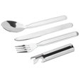 thumbnail image 1 of 4pcs/set Stainless Steel Tableware Fork Spoon Knife and Bottle Opener For Camping Picnic, 1 of 4