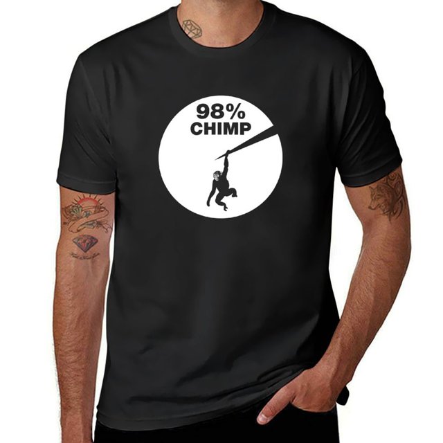Chimps and Humanans comparte aproximadamente 98 por ciento de su ADN Camiseta anime animal prinfor niños sudaderas hombres