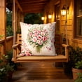 thumbnail image 5 of Lzobxe Outdoor Cushion Cover, Fade Resistant Throw Pillow Cover, Decorative Soft Floral and Bird Printed Throw Pillow Covers for Living Room Garden, 5 of 5