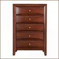 thumbnail image 2 of Chests & Wardrobes, Modern Cherry Wood Veneer Chest with Dovetailed Drawers | Cherry | Particle Board, 2 of 6