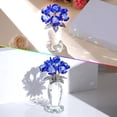 thumbnail image 4 of Crystal Blue Rose Bouquet Figurines Gifts for Women Flowers Valentine's Day Mother's Day Presents for Girlfriend Wife Partner Ornament for Home Decor, 4 of 11