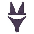 thumbnail image 2 of Women's Solid Color Bikini Tankini Swimsuit S-XL, 2 of 4