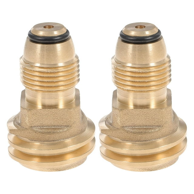 2pcs Gas Propane Connector Propane Tank Adapter Propane Quick Connect Fitting Pol To Qcc1 Connector Propane Gas Fitting Hose Adapter