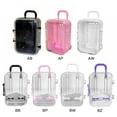 thumbnail image 5 of Mini Trolley Handbag Jewelry Packing Box Jewelry Luggage Packing Empty Case (Purple), 5 of 5