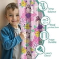 thumbnail image 3 of Princess and Flowers Pattern Blackout Kids Curtains,Childrens Insulated Curtains Set Of 2,Bedroom Essentials,Toddler Room Decor 42x54in(106x137cm), 3 of 4