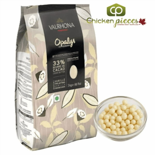 Valrhona 33 % Opalys - Couverture au Chocolat Blanc, 3 Kg/6,6 Lb