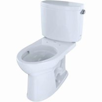 CST454CEFRG-01 Elongated 1.28 GPF Toilet with Right-Hand Trip Lever, Cotton White - 2 Piece