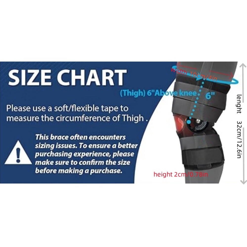 NEENCA Hinged Knee Brace, Adjustable Knee Immobilizer with Side Stabilizers of Locking Dials,for Men and Women.Adjustable size.