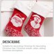 thumbnail image 2 of Chimenea tejida con temática navideña, bolsa de regalo para el hogar y la Oficina, dulces, aperitivos, calcetines, decoración de sala de estar Kits de decoración para fiestas Muñeco de nieve Kearding HA069195-02, 2 of 6