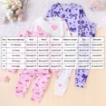 thumbnail image 4 of GCETTIC Little Girls Pajamas Girls Pajamas Toddlers Cotton Longsleeve Sleepwear Print Pjs Snug Fit Nightwear Purple,9-12 Months, 4 of 5