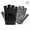 black, variant on Half Finger Workout Gloves with Reinforced Palm Padding, Non-Slip Grip, Breathable Nylon Design for Weightlifting, Barbell Training, Deadlifts, Cycling and Fitness