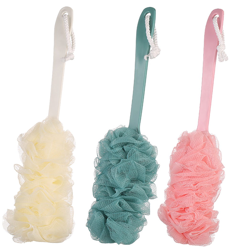 Shower Loofah Sponge Portable 3PCS Bath Scrubber Loofah Body Puff