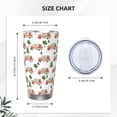 thumbnail image 4 of Fotbe Camp Van Pattern 20 oz Tumbler Stainless Steel Vacuum Insulated Coffee Ice Cup Double Wall Travel Flask Leak-proof Coffee Cup-Without Straw, 4 of 8