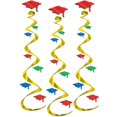 thumbnail image 1 of Beistle Chapeau de Graduation Tourbillons Suspendus, 30 Pouces, Multicolore, 1 of 3