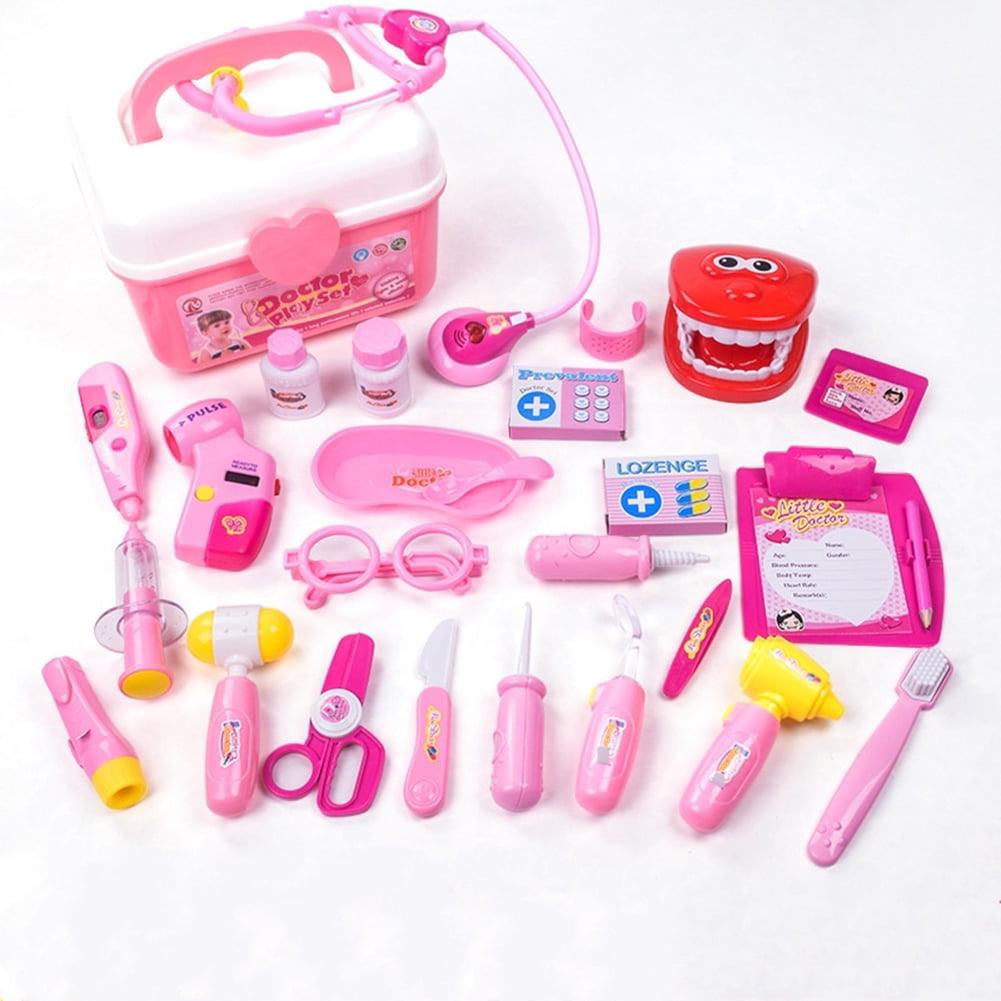 25Pcs Kids Simulation Medicine Box Doctor Toys Sets Funny Pretend Play