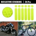 thumbnail image 2 of Unique Bargains 24pcs Universal Reflective Safety Stickers for Helmet Adhesive Tape Reflector for Bicycle Motorcycle Vehicles Racing Helmets Set of 4 Green, 2 of 7