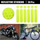 thumbnail image 2 of 24uds Reflectante Seguridad Pegatinas para Casco para Bicicleta Motocicleta Verde, 2 of 7