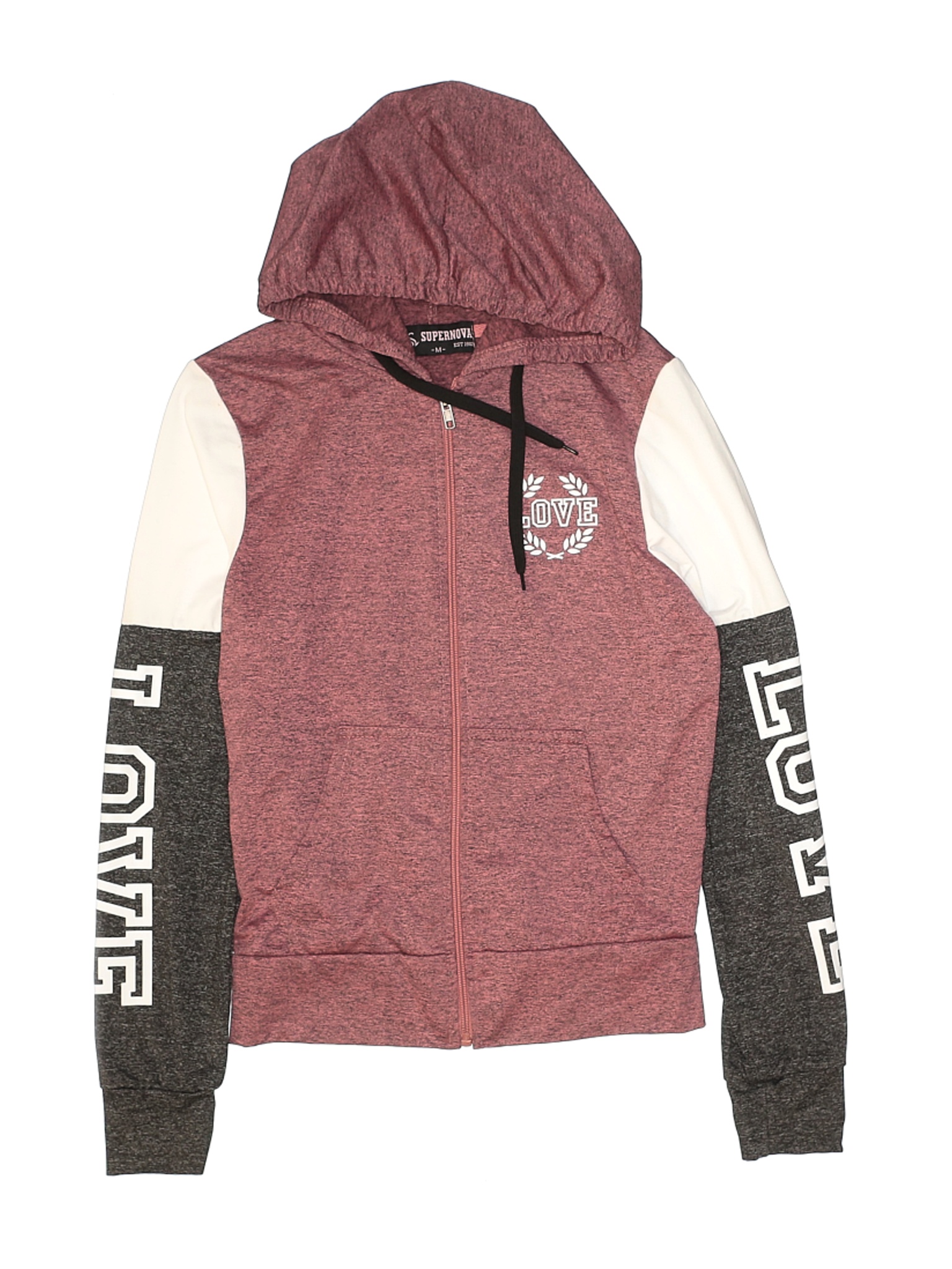 red zip up hoodie walmart