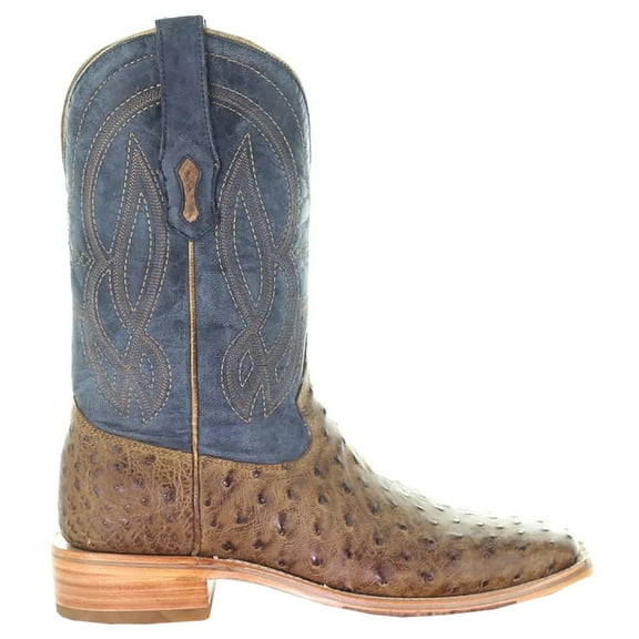 Corral Boots Mens Ostrich Embroidered Square Toe Cowboy Mid Calf Dress Boo