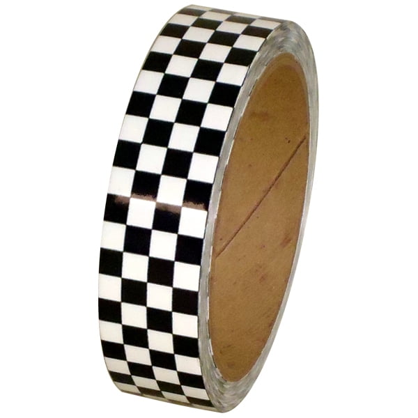 Laminated Checkerboard Outdoor Vinyl Tape 1&quot; x 18 yard