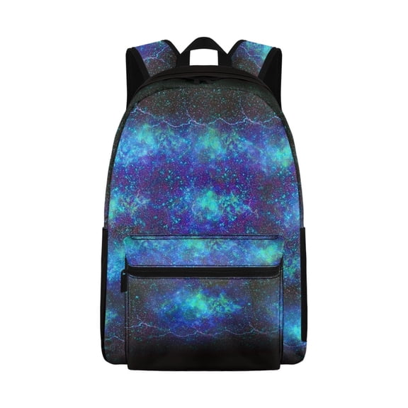 Psesaysky Galaxy Cosmic Backpack Set 17 Inch Large Capacity School Bag Book Bag Rucksack for Elementary School Students