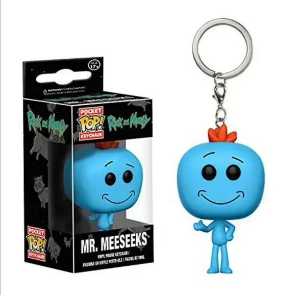 FUNKO POP Guardians of the Galaxy Grooted  Morty Keychain Toy Suicide Squad Alien Vinyl Action Figures Toys L01 Kid Gift
