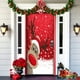 thumbnail image 3 of Decoraciones para exteriores antes de Navidad, cubierta de puerta navideña, tela decorativa, cubierta de puerta navideña, colgante de puerta, fiesta de Año Nuevo, 3 of 5