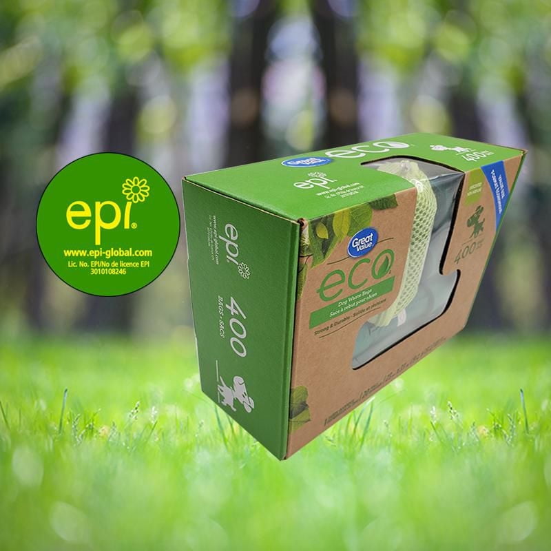 Eco Waste Bags 400ct with 1 Fabric Dispenser, 23cm*33cm*15mic, 20 bags/roll, 20 rolls/pack, Great Value Eco Dog Poop Bags 400ct with 1 Fabric Dispenser