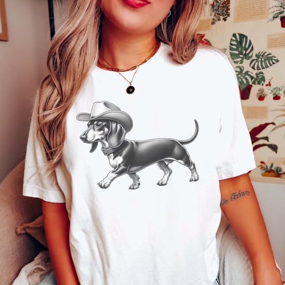 Dachshund shirt, dachshund gift, funny cowboy shirt, dachshund, dachshund mom, wiener dog, western shirt, gifts, country music shirt