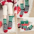 thumbnail image 5 of 6 Pairs Christmas Socks Fuzzy Socks for Women Winter Warm Soft Non Skid Slipper Socks Cozy Socks Crew Socks Christmas Gift, 5 of 8