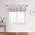 thumbnail image 5 of Lavender Window Valance, Purple Valances for Windows Treatment, 3" Rod Pocket Decorative Curtain Valances for Home, 18 x 54 Inch, 1 Panel, 5 of 6