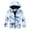 Blue, variant on CPNG Girls and Boys Hooded Jacket Tie Dye Full Zip Rainproof Windproof Windbreaker Coat Kids Lightweight Outdoor Jacket