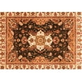 thumbnail image 1 of Ahgly Company Indoor Rectangle Geometric Orange Traditional Area Rugs, 7' x 10', 1 of 4